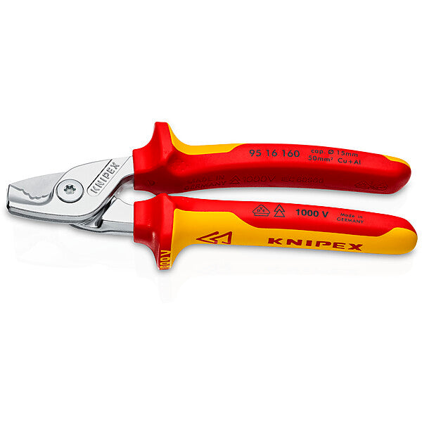 KNIPEX VDE Kabelschere bis D15mm/50qmm 95 16 160
